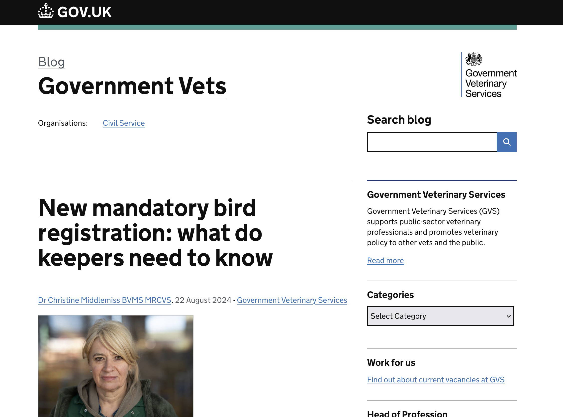 Mandatory bird registration (including pet birds)